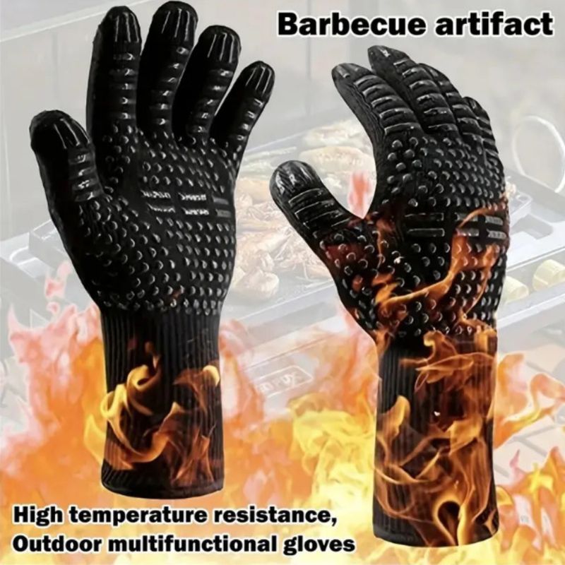 Heat Resistant Glove - Hitzebeständiges Grillhandschuh-Set, ideal zum Backen, Grillen