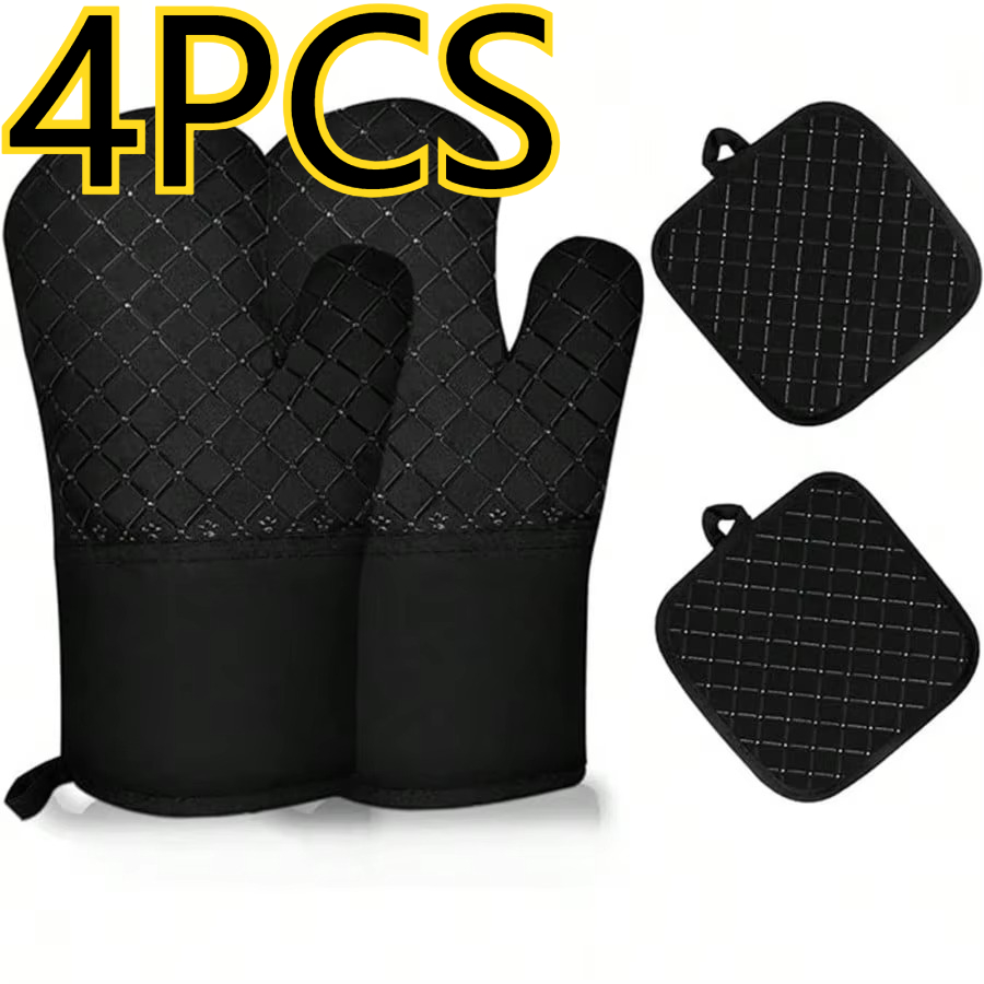 4 Stück Silikon-Küchenhandschu – Heat Resistant Glove Bewertung und Preis